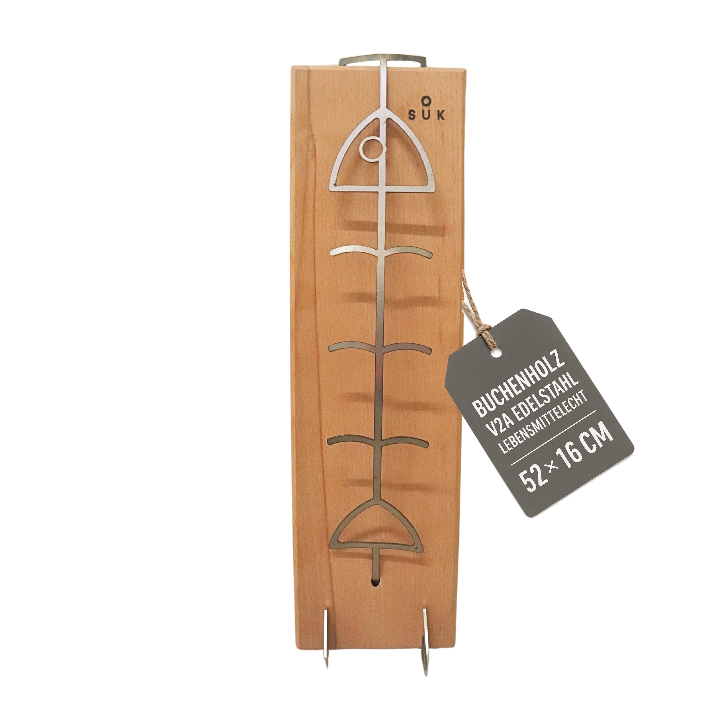 Dřevěné grilovací prkénko na rybu – 2 kusy