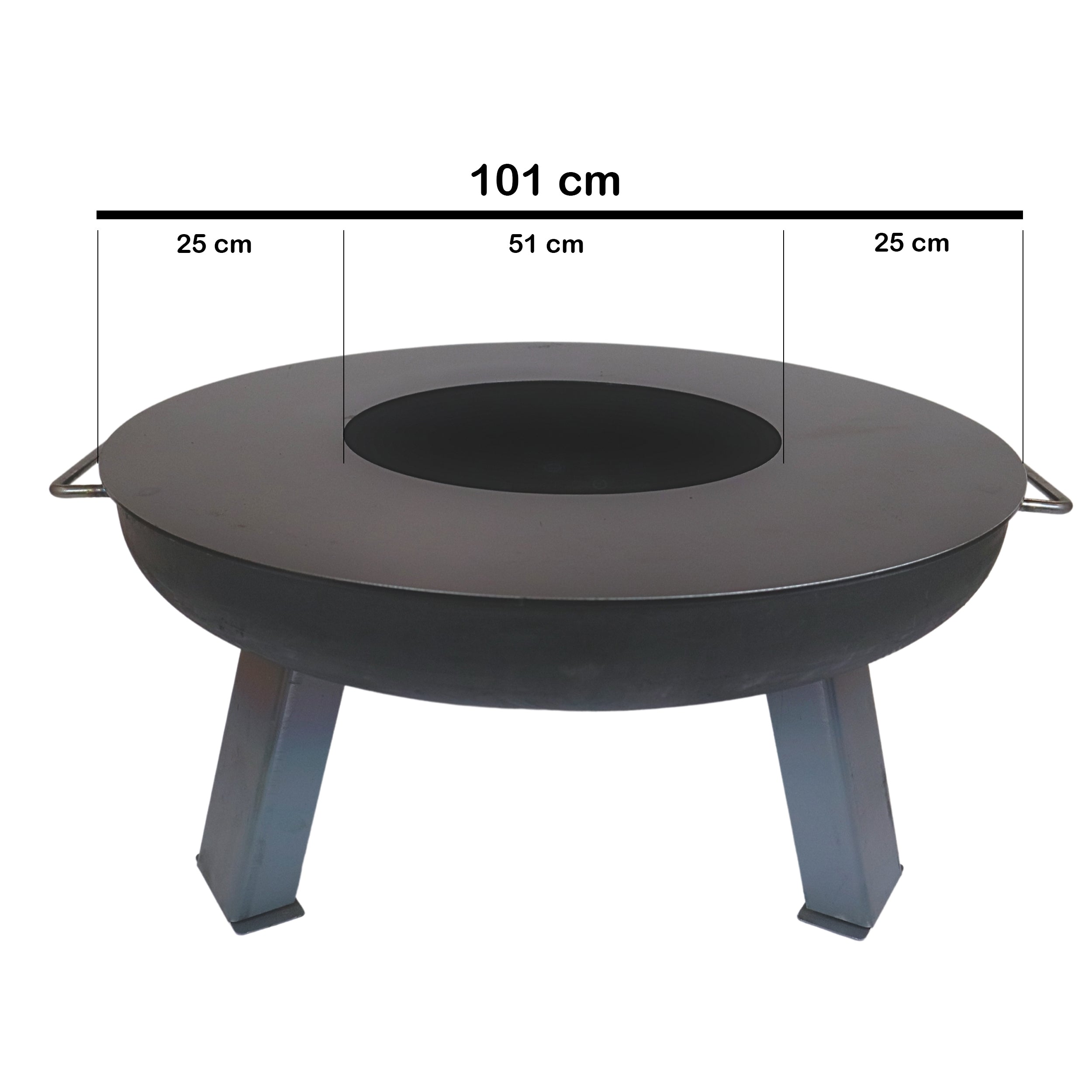 Grilovací deska kulatá pro ohniště o průměru 100 cm
