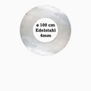 Nerezová grilovací deska kulatá pro ohniště o průměru 100 cm