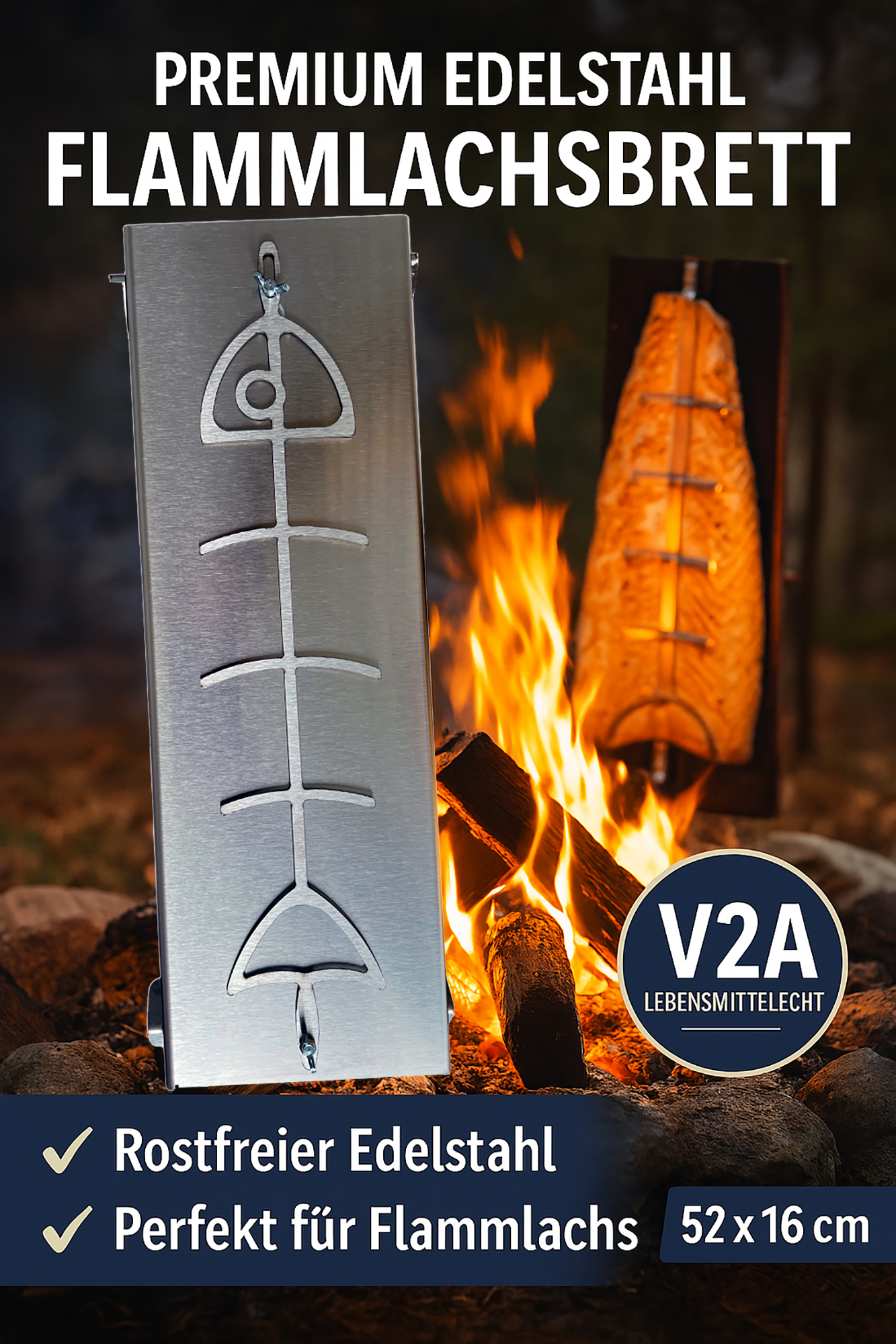 Grilovací prkénko na rybu z nerezové oceli