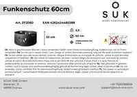 Ochrana proti větru a jiskrám – pasující na ohniště o průměru 60 cm