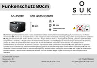 Ochrana proti větru a jiskrám – pasující na ohniště o průměru 80 cm