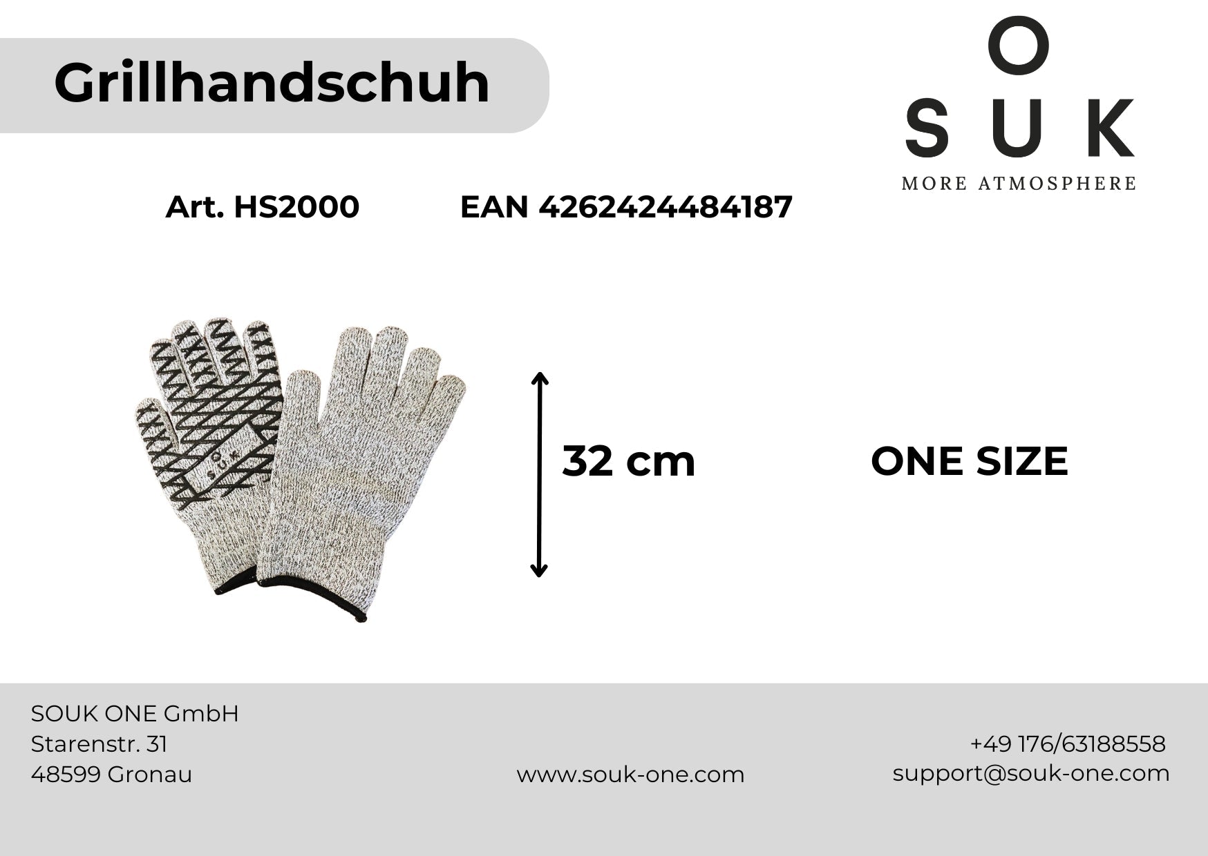 Grilovací rukavice šedo-černé