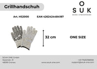 Grilovací rukavice šedo-černé