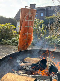 Dřevěné grilovací prkénko na rybu