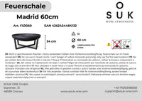 Ohniště 60 cm s podstavcem – Madrid