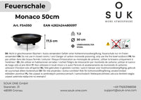 Ohniště 50 cm s plochými nohami – Monaco