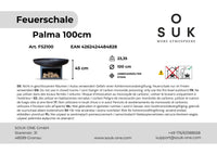 Ohniště 100 cm s úložným prostorem – Palma