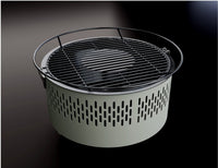 Stolní gril šedý s aktivním větráním