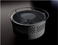 Stolní gril černý s aktivním větráním