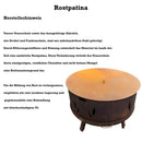 Ohniště 100 cm s hranatými nohami – Nizza