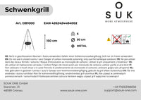 Závěsný gril s ohniště