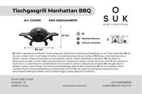 Stolní plynový gril Manhattan