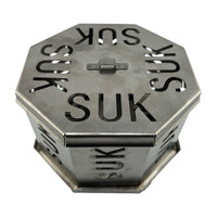 Stolní gril šedý s aktivním větráním