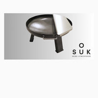 Nerezová grilovací deska pro ohniště o průměru 80 cm